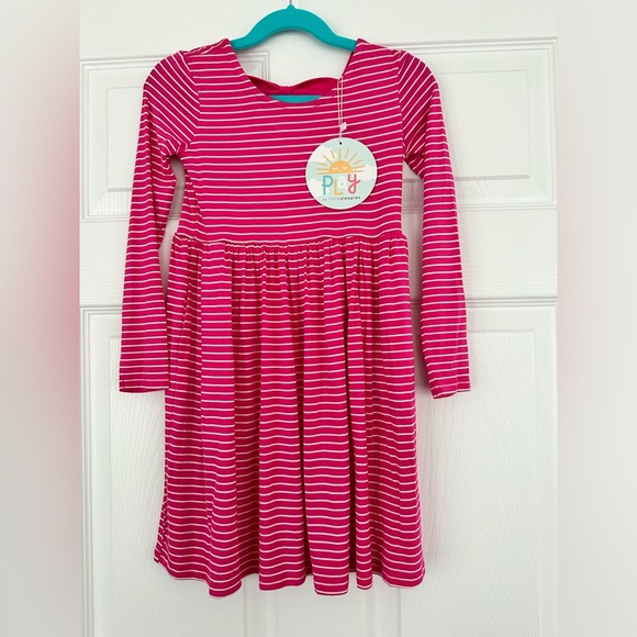 Little Sleepies Girls Bow Back Skater Dress - Picture 2 of 4